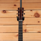 Martin Super HD-28 Aging Toner acoustic dreadnought guitar headstock with rosewood veneer and chrome tuners