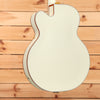 Gretsch G6136T-59 Vintage Select Edition 59 Falcon hollowbody electric guitar White with gold hardware binding