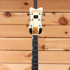 Gretsch G6136T-59 Vintage Select '59 Falcon hollowbody electric guitar White with gold tuners and ebony fretboard