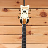 Gretsch G6136T-59 Vintage Select '59 Falcon hollowbody electric guitar White with gold tuners and ebony fretboard