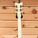 Gretsch G6136T-59 Vintage Select '59 Falcon hollowbody electric guitar White with gold tuners headstock back view