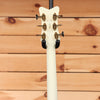 Gretsch G6136T-59 Vintage Select '59 Falcon hollowbody electric guitar White with gold tuners headstock back view