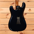 Shabat Custom Lynx HSS electric guitar Aged Mercedes Blue Metallic with flame maple neck and tremolo spring cavity