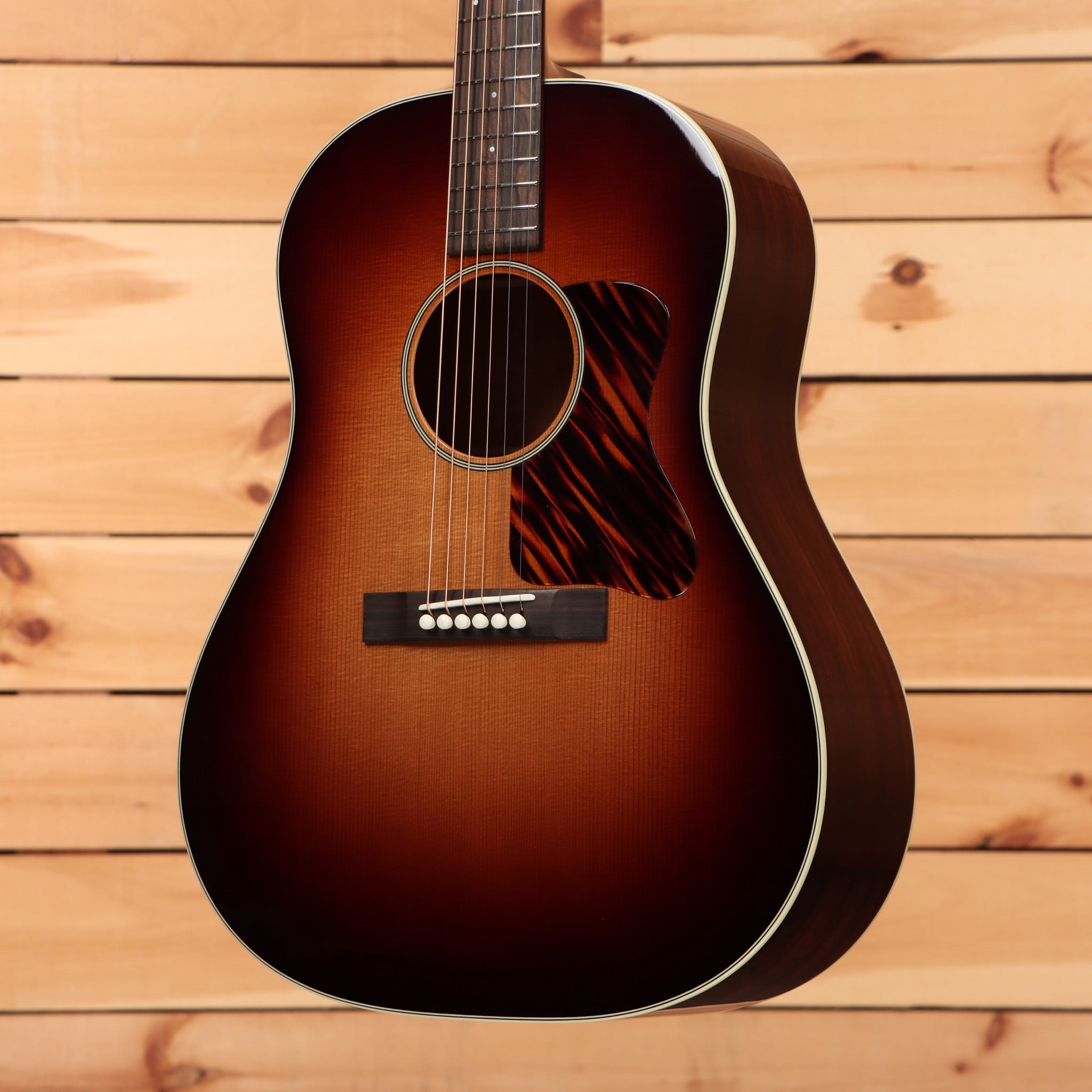 Bourgeois Touchstone SDS/TS dreadnought acoustic guitar Sunburst finish with tortoiseshell pickguard and body binding