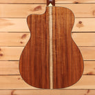 Bourgeois Downeast GAC Koa acoustic-electric guitar Natural with figured koa back and venetian cutaway