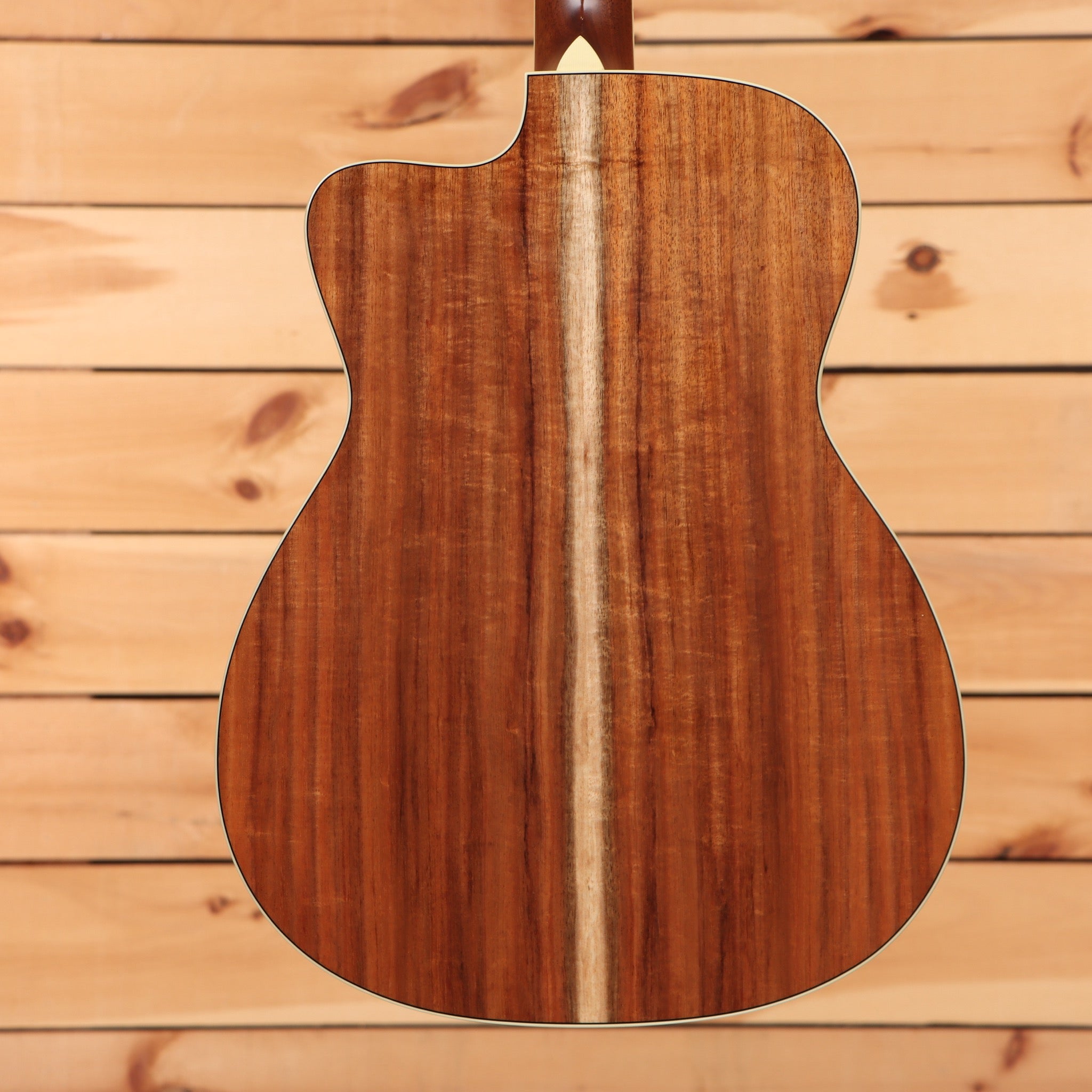 Bourgeois Downeast GAC Koa acoustic-electric guitar Natural with figured koa back and venetian cutaway