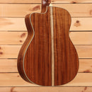 Bourgeois Downeast GAC Koa acoustic guitar Natural finish with figured koa back and cream binding