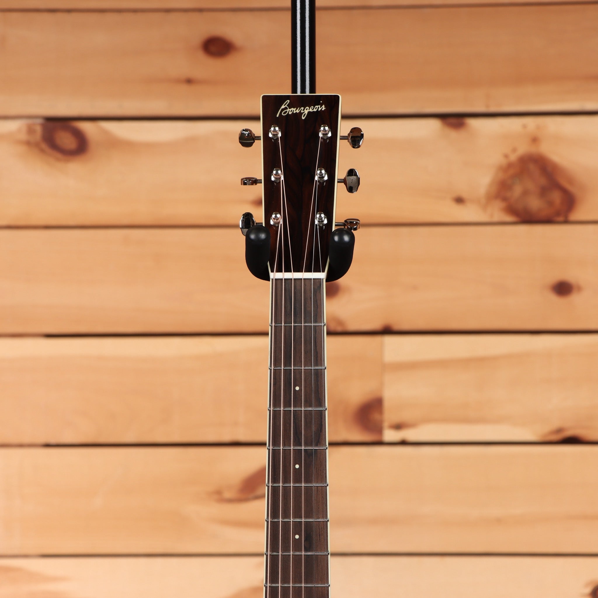 Bourgeois Downeast GAC Koa acoustic guitar Natural finish with rosewood fretboard and chrome tuners