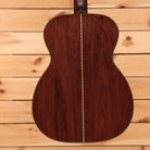 Bourgeois Touchstone Signature OM acoustic guitar Sunburst with rosewood back featuring decorative center seam inlay