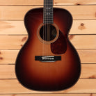 Bourgeois Touchstone Signature OM acoustic guitar Sunburst with tortoise pickguard and herringbone body binding