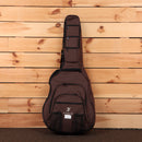 Furch Blue Plus Gc-CMa acoustic guitar gig bag brown padded case with multiple zippered pockets and backpack straps
