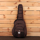 Furch Blue Plus Gc-CMa acoustic guitar gig bag brown padded case with multiple zippered pockets and backpack straps