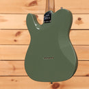 Fender Limited American Ultra II Telecaster electric guitar Antique Olive with roasted maple neck and chrome neckplate