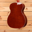 Boucher Limited LE-SG-161-MV acoustic guitar Natural with quilted mahogany back and cream body binding