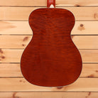Boucher Limited LE-SG-161-MV acoustic guitar Natural finish with quilted mahogany back and white binding