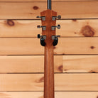 Taylor Gold Label 512e Natural acoustic-electric guitar mahogany neck back view with chrome Taylor tuners