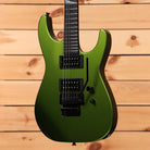 Jackson Righteous Run Custom Soloist electric guitar Green to Gold Shift finish with dual humbuckers and black floyd rose