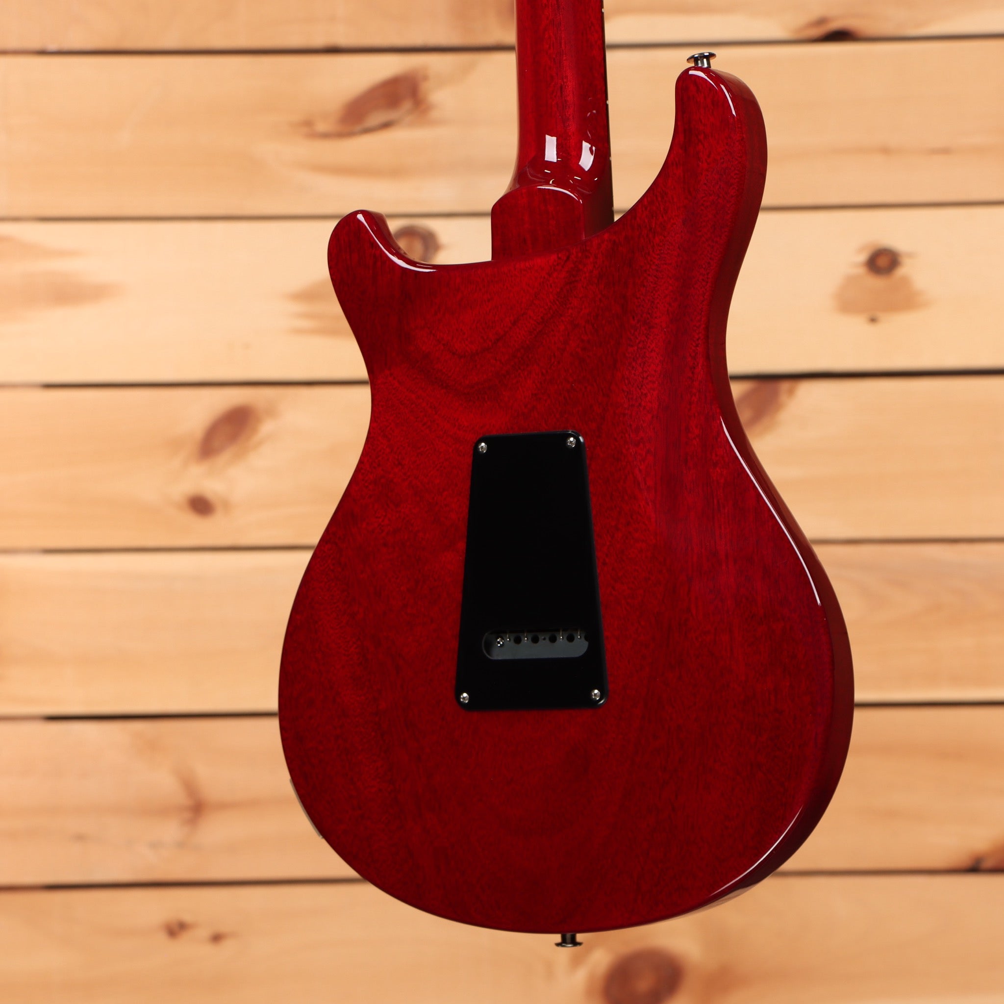 PRS S2 Standard 22 electric guitar Vintage Cherry mahogany body back with tremolo cavity cover