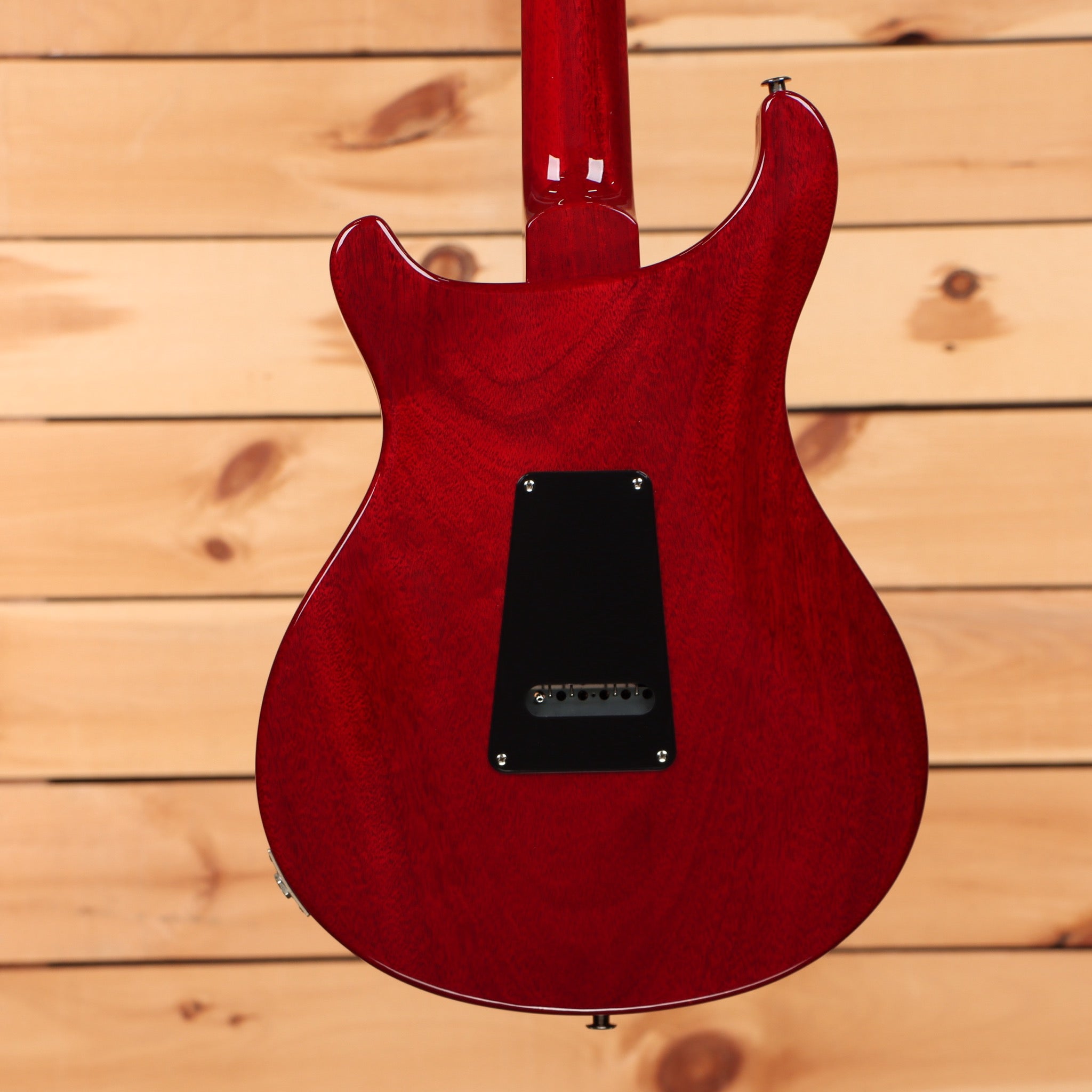 PRS S2 Standard 22 electric guitar Vintage Cherry with mahogany body back and electronics cover plate