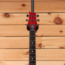 PRS S2 Standard 22 electric guitar Vintage Cherry headstock with rosewood fretboard and chrome tuners
