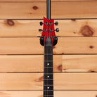 PRS S2 Standard 22 electric guitar Vintage Cherry headstock with rosewood fretboard and chrome tuners
