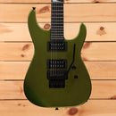 Jackson Righteous Run Custom Soloist electric guitar Green to Gold Shift finish with dual humbuckers and black Floyd Rose tre