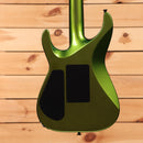 Jackson Righteous Run Custom Soloist electric guitar Green to Gold Shift finish with rear cavity covers