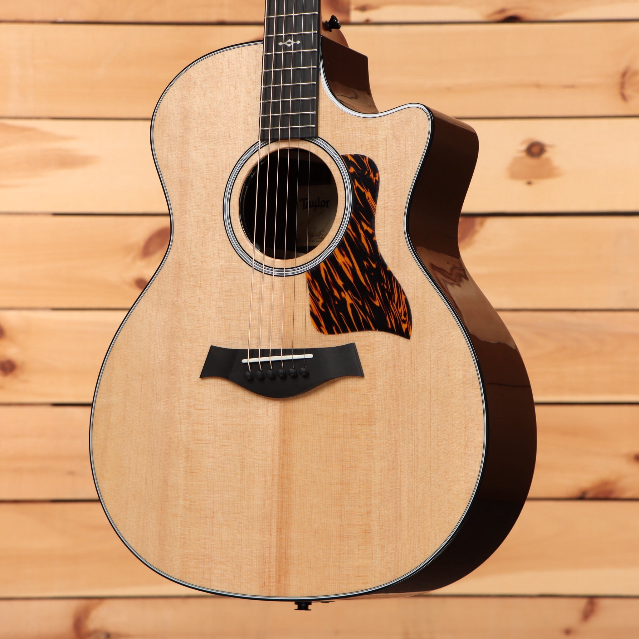Taylor 414ce Next Generation acoustic-electric Grand Auditorium natural finish with venetian cutaway and tortoiseshell pickgu