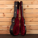 Taylor 414ce Next Generation acoustic-electric guitar hard case black with red velvet interior and gold latches