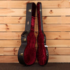 Taylor 414ce Next Generation acoustic-electric guitar hard case black with red velvet interior and gold latches