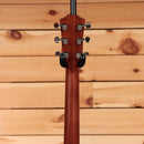 Taylor 414ce Next Generation acoustic-electric guitar Natural with mahogany neck and chrome tuners rear headstock view