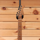 Fender Limited American Ultra II Stratocaster HSS Graffiti Yellow electric guitar with roasted maple neck and black tuners