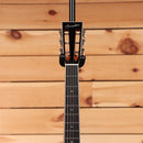 Boucher LE-HG-166-MV acoustic guitar Natural finish with ebony fretboard and diamond inlays on slotted headstock