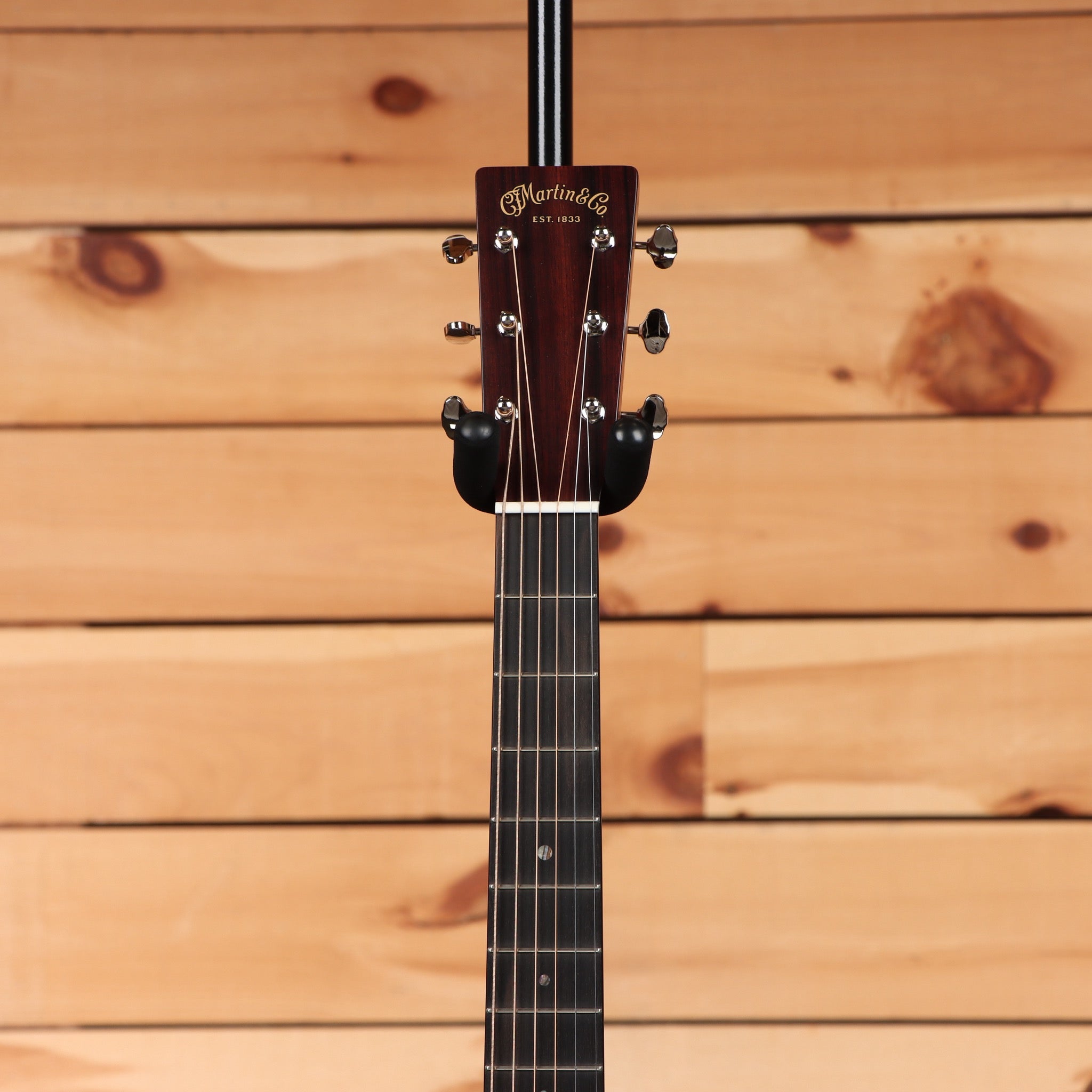 Martin Custom Shop NAMM 2026 Custom #7 1933 Ambertone acoustic guitar with dark rosewood headstock and ebony fretboard
