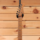 Fender Limited American Ultra II Stratocaster HSS electric guitar Graffiti Yellow with roasted maple neck and black tuners