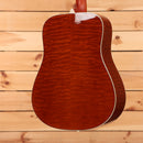 Boucher Limited LE-SG-162-MV dreadnought acoustic guitar Natural with highly figured quilted maple back and cream binding