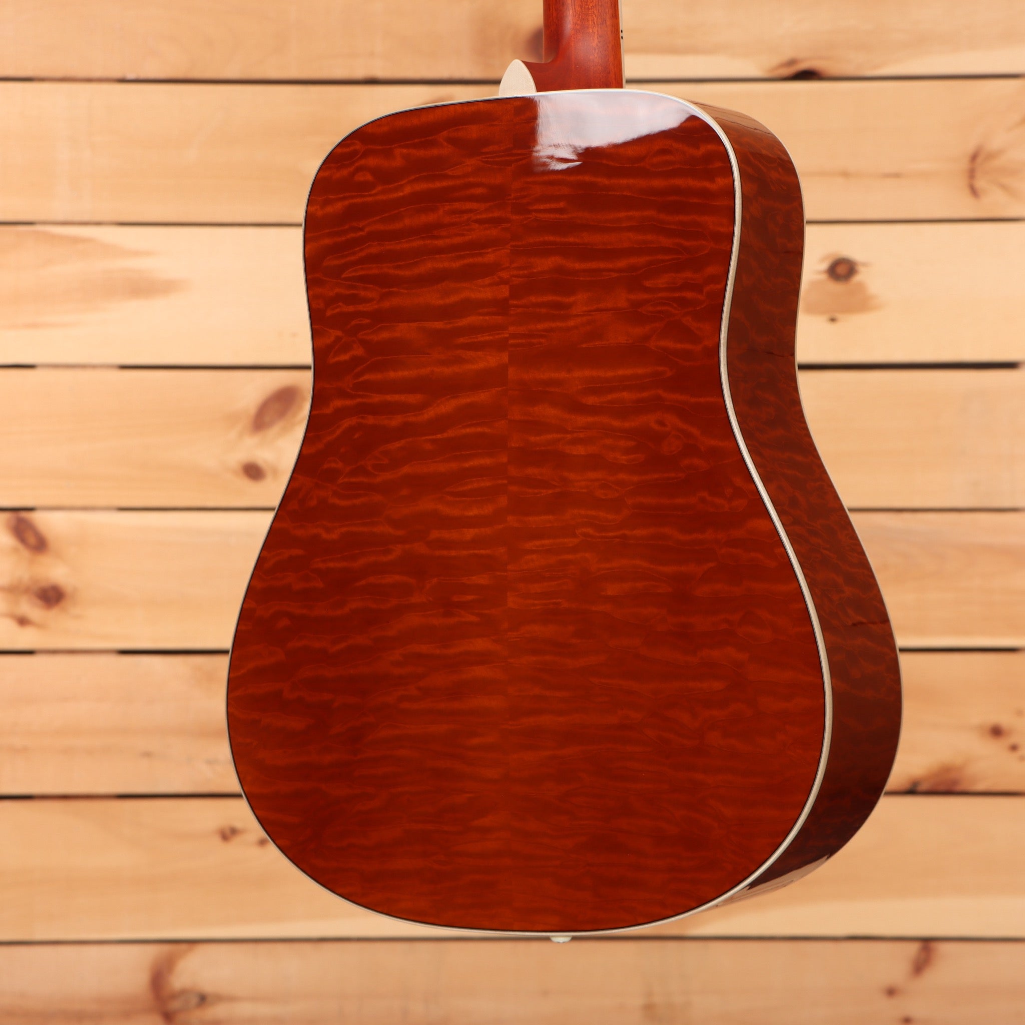 Boucher Limited LE-SG-162-MV dreadnought acoustic guitar Natural with highly figured quilted maple back and cream binding