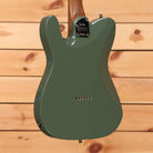 Fender Limited American Ultra II Telecaster electric guitar Antique Olive with roasted maple neck back view