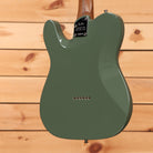 Fender Limited American Ultra II Telecaster electric guitar Antique Olive with roasted maple neck rear view