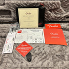 Fender American Ultra II Telecaster Antique Olive accessories bundle with certificate of authenticity and control diagram