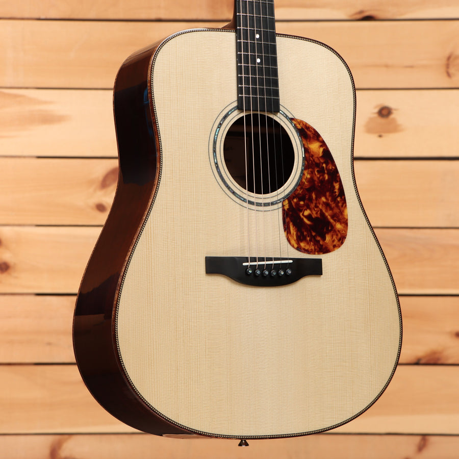 Boucher SG-152-M dreadnought acoustic guitar Natural with Adirondack spruce top and tortoise pickguard