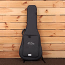 Martin 000-12E Retro acoustic-electric guitar gig bag charcoal padded case with front accessory pocket and Martin logo