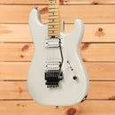 Charvel American Neo-Classic San Dimas Style 1 HH FR electric guitar Ivory Blitz with dual humbuckers and Floyd Rose tremolo
