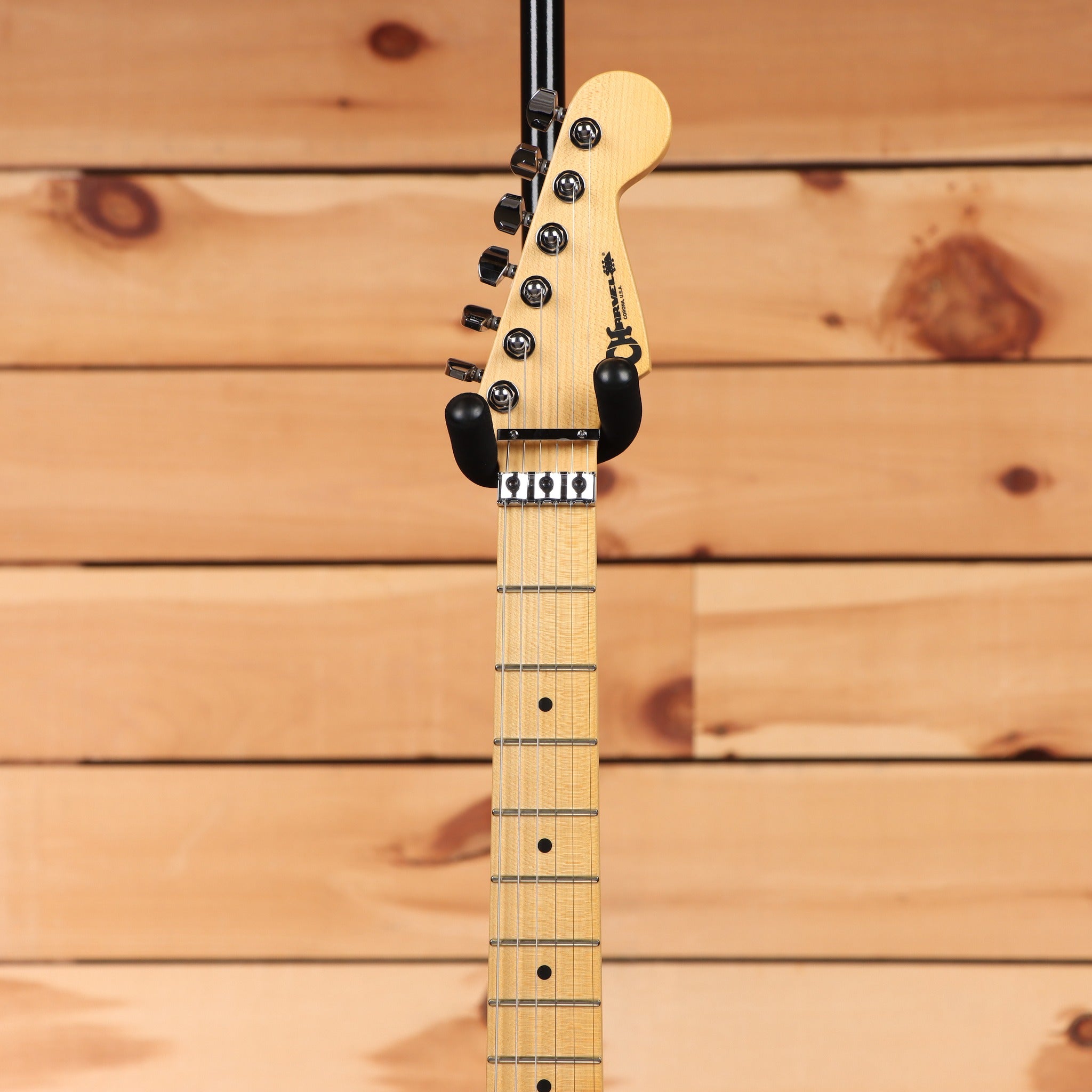 Charvel American Neo-Classic San Dimas Style 1 HH FR electric guitar Ivory Blitz with maple fretboard and black tuners