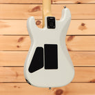 Charvel American Neo-Classic San Dimas Style 1 HH FR electric guitar Ivory Blitz with maple neck and tremolo cavity covers