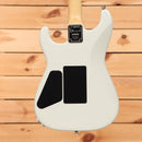 Charvel American Neo-Classic San Dimas Style 1 HH FR electric guitar Ivory Blitz with maple neck back view