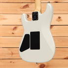 Charvel American Neo-Classic San Dimas Style 1 HH FR electric guitar Ivory Blitz with maple neck and tremolo back cavities
