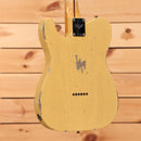 Fender Custom Shop '52 Telecaster Relic electric guitar Aged Nocaster Blonde with heavy relic finish and maple neck