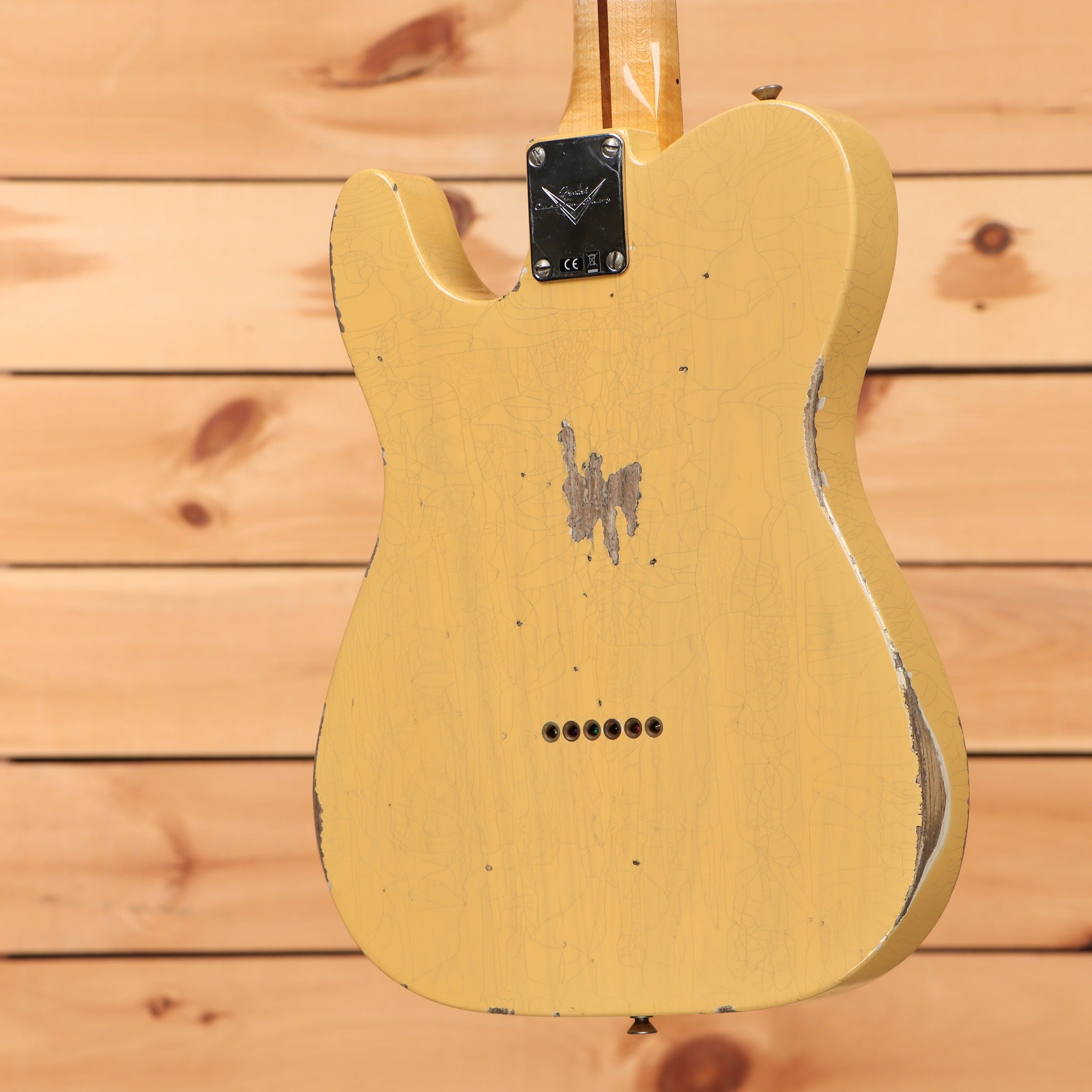 Fender Custom Shop 52 Telecaster Relic electric guitar Aged Nocaster Blonde with heavy relic finish and maple neck
