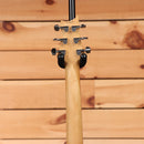 PRS CE 24 Semi-Hollow electric guitar Trampas Green maple neck back of headstock with chrome tuners